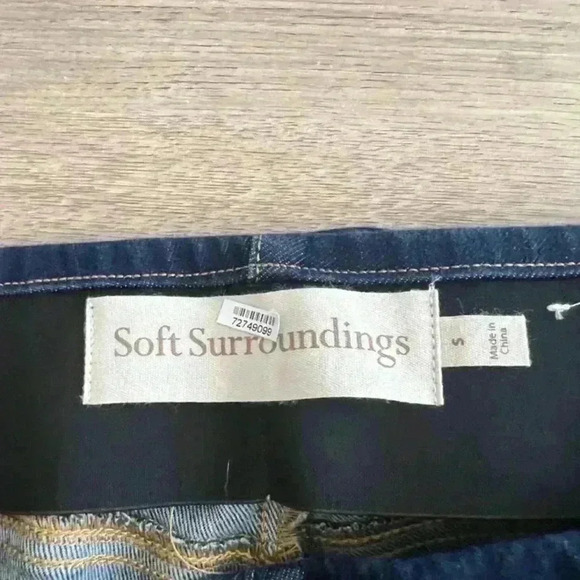 Soft Surroundings Ultimate Flared Slit Leg Denim Jeans - Picture 6 of 8